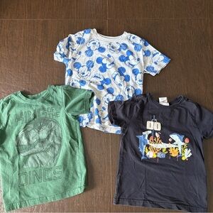 Kids Graphic T-Shirts Set - Boys 3 Pack Bundle